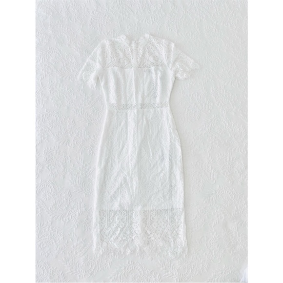 NWOT Lulus Remarkable White Lace Dress Large - Picture 2 of 8